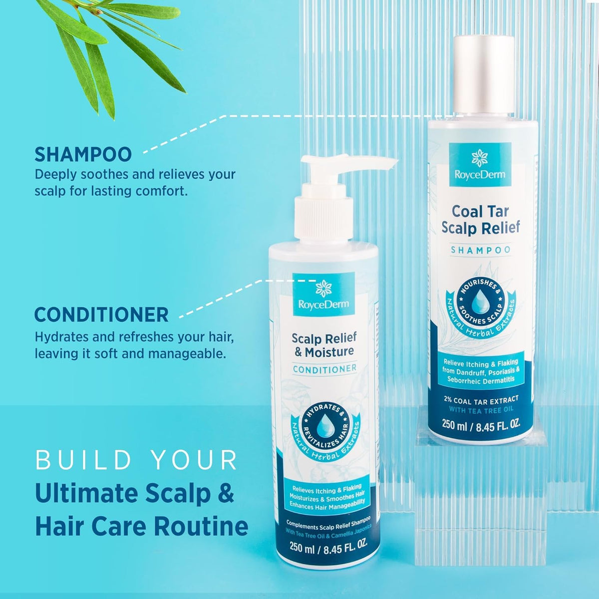 Flatlay of Roycederm with tea tree and peppermint showing natural calming ingredients