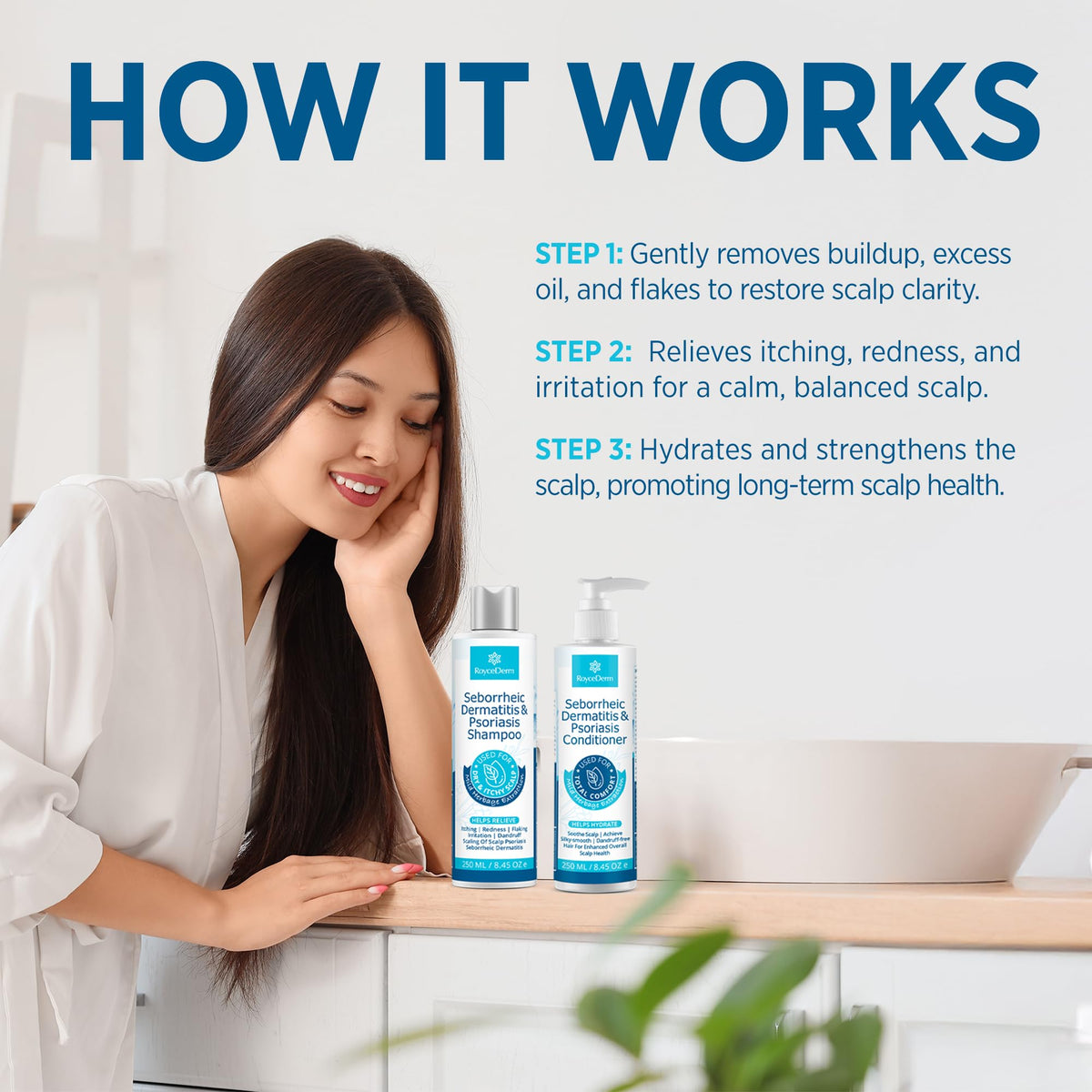 Roycederm ingredients label detail highlighting herbal extracts, transparency benefit