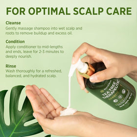 Roycederm label closeup highlighting tea tree and salicylic acid ingredients for clarity