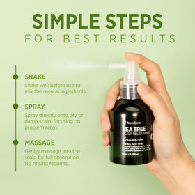 RoyceDerm bottle in hand showing compact travel-friendly size