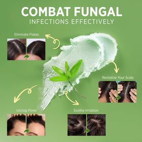 Roycederm scalp massage demo showing targeted cleansing benefit