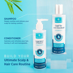 RoyceDerm shampoo lather in palm showing gentle foam and hydrating action