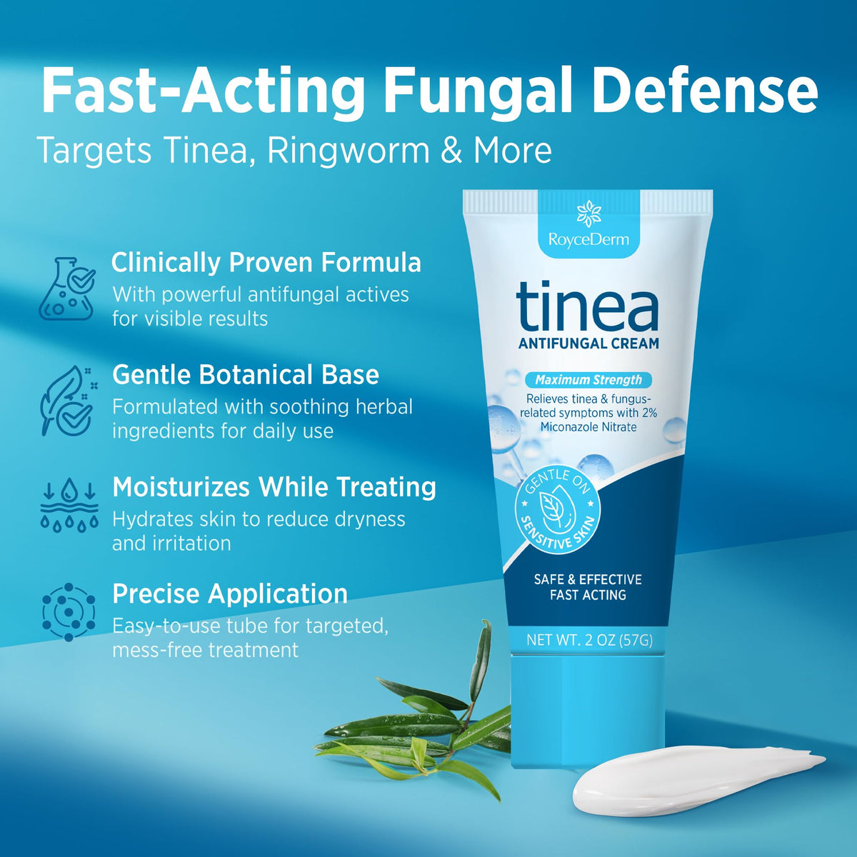 Close-up of Roycederm soap texture highlighting moisturizing coconut oil benefit