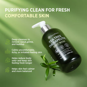 Roycederm texture pump foam on hand demonstrating gentle lather and easy spread on skin