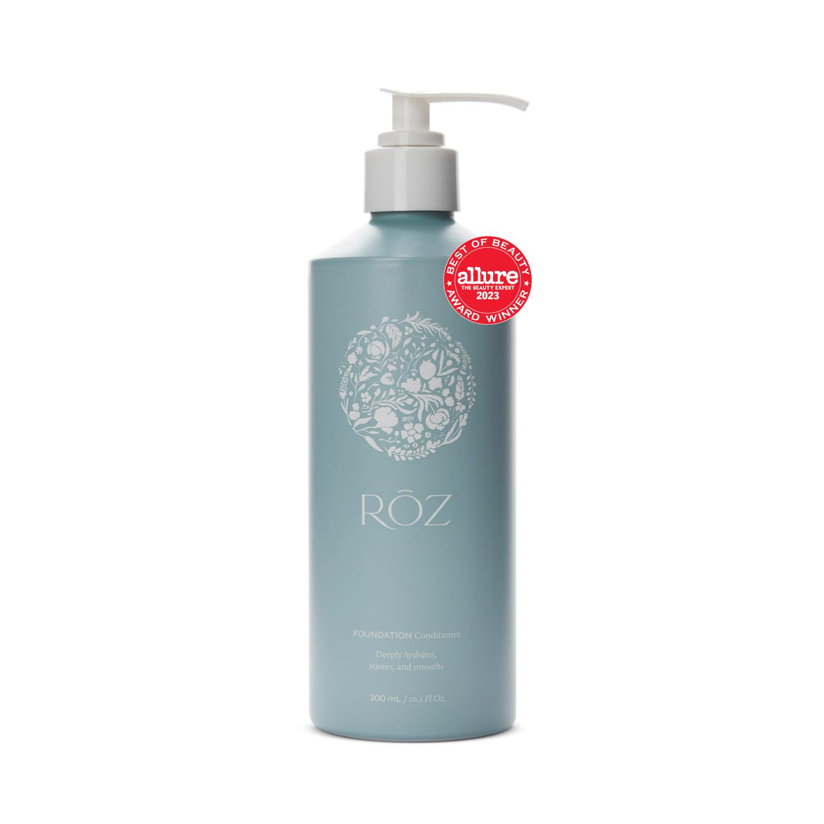 RŌZ front packaging showing 300 mL bottle and brand clarity benefit