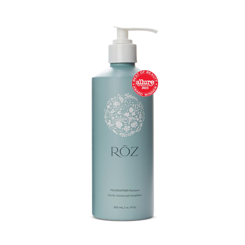 RŌZ bottle front view showing clean packaging and size benefit