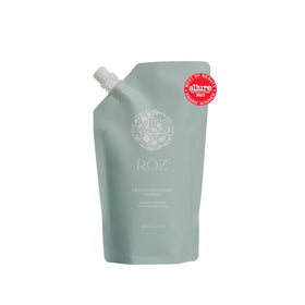 RŌZ refill pouch front view showing product and branding for eco benefit