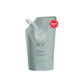 RŌZ refill pouch front view showing label and eco packaging benefit