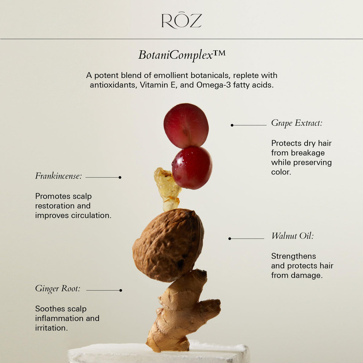 RŌZ in-shower lifestyle scene showing daily use and styling-ready hair benefit