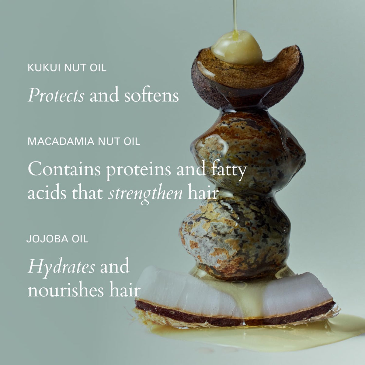 RŌZ massaged into scalp showing soothing stimulation and hydration benefit