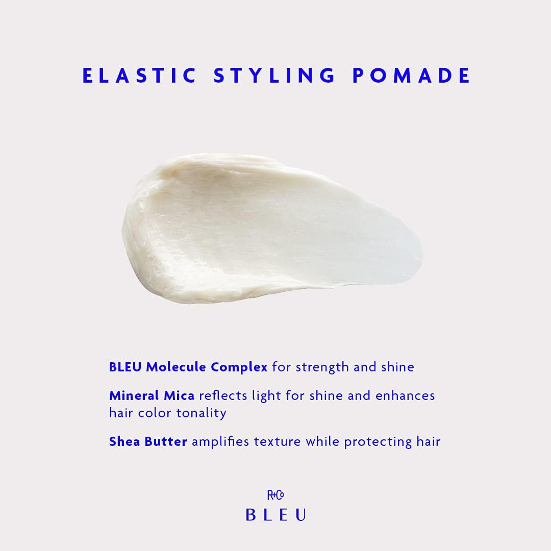 R+Co BLEU product on fingers being applied, creates touchable texture