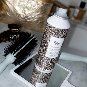 R+Co Chainmail used during blowdry to protect hair and add volume