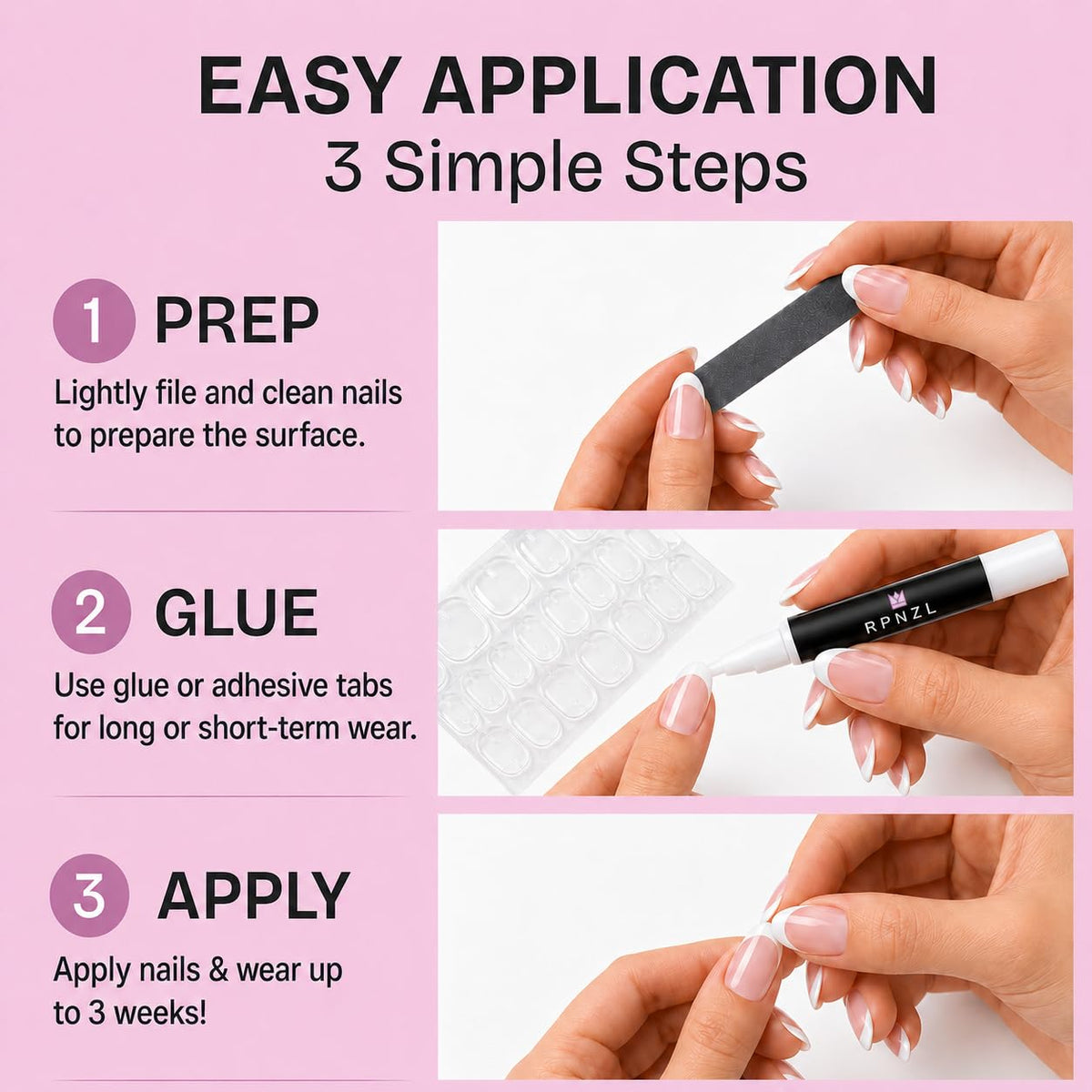 rpnzl removal demonstration showing gentle take-off preserving natural nails