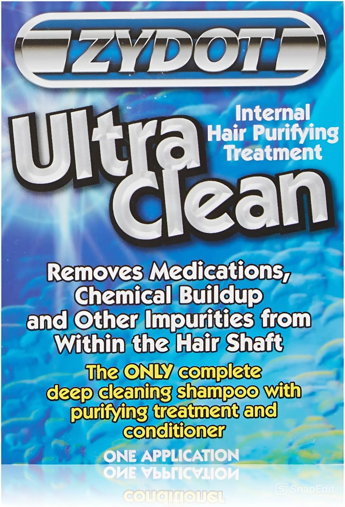 RU CLEAN Zydot processing under shower cap, even distribution benefit