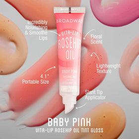 Ruby Kisses applicator open to show wand and gloss shine benefit: precise application