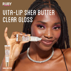 Ruby Kisses gloss on a nightstand suggesting nightly hydration and care
