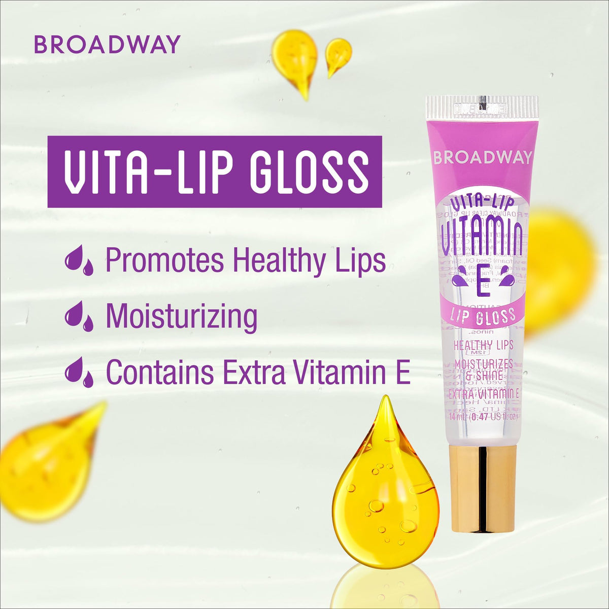 Ruby Kisses gloss held in hand showing compact size and portability