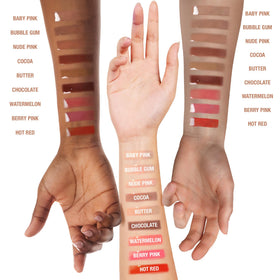 Ruby Kisses ingredients visual with oils and vitamin E benefits