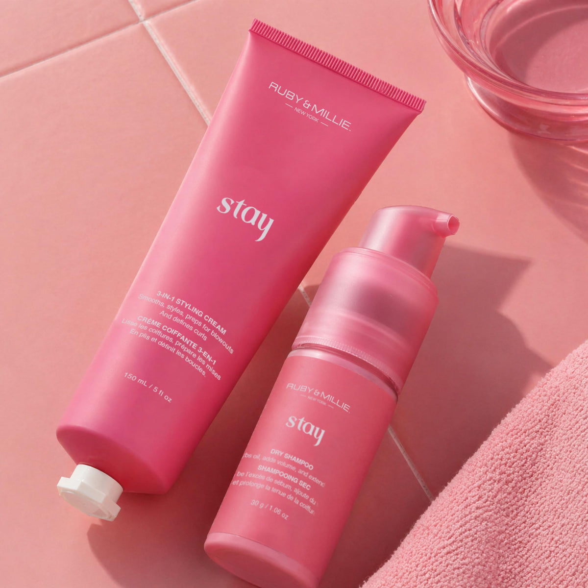 Ruby & Millie edge brush shaping baby hairs for polished finished look