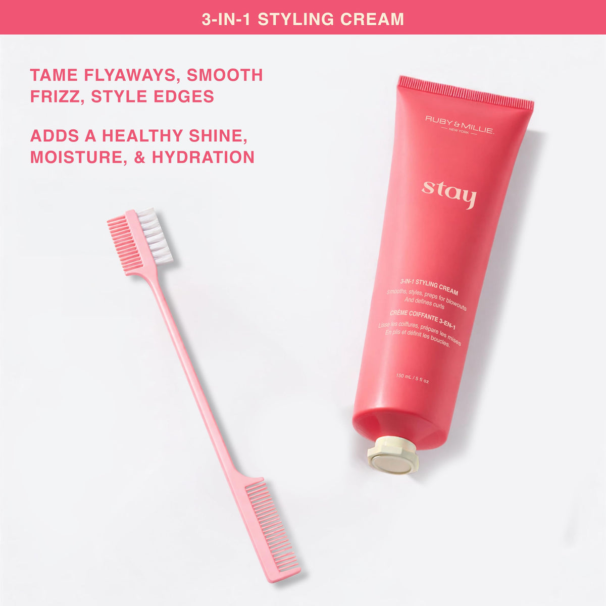 Ruby & Millie translucent dry shampoo powder open to show no-residue texture