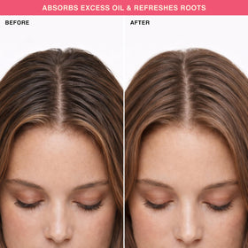 Ruby & Millie dual-sided edge brush showing soft bristles and fine-tooth comb