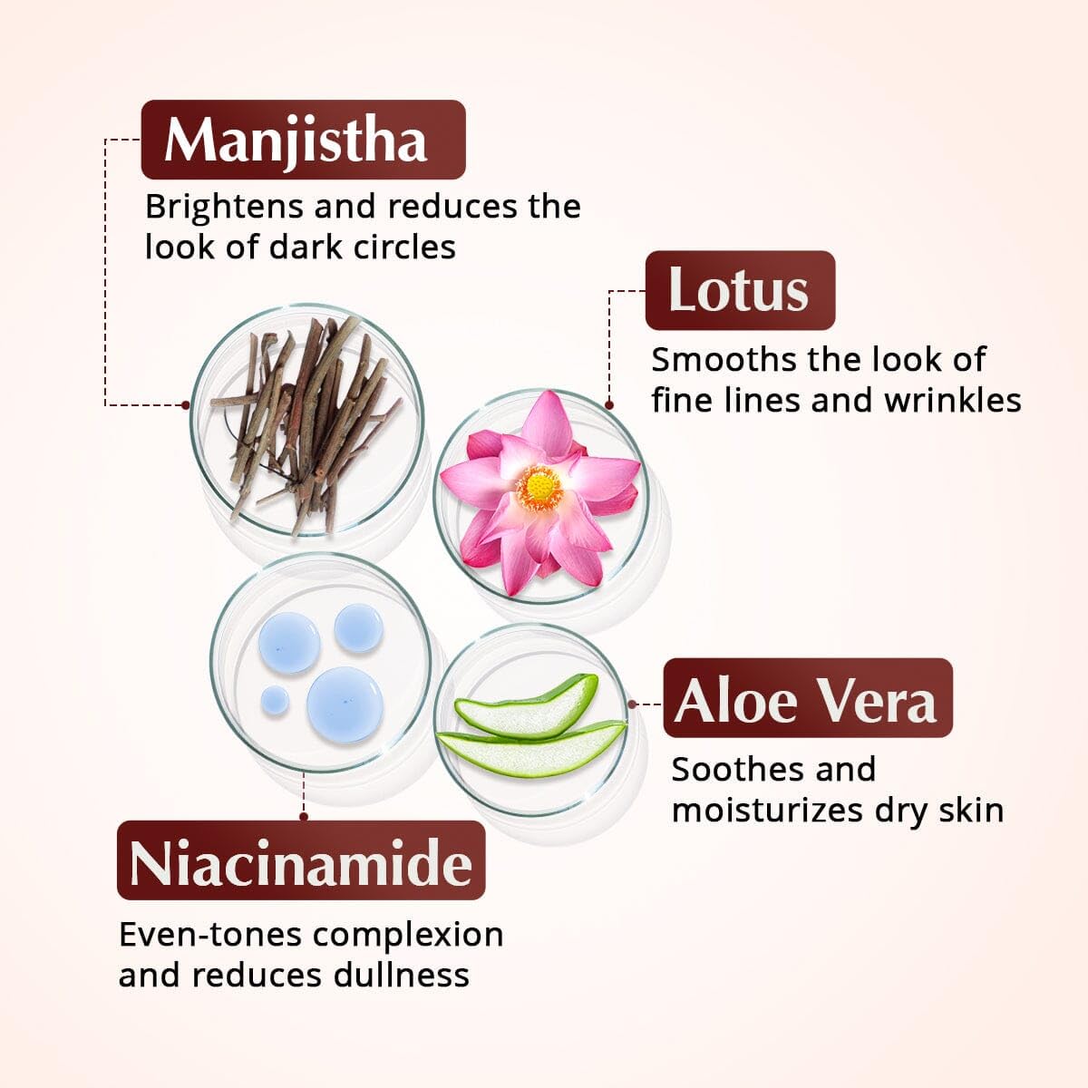 The Ayurveda Experience Rufolia Pro applied under-eye demonstrating lightweight hydration