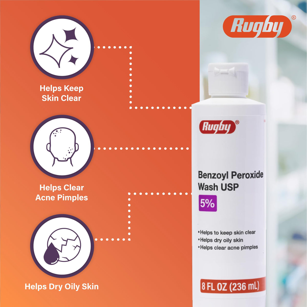 RUGBY LABORATORIES foam texture close-up demonstrating gentle lathering benefit