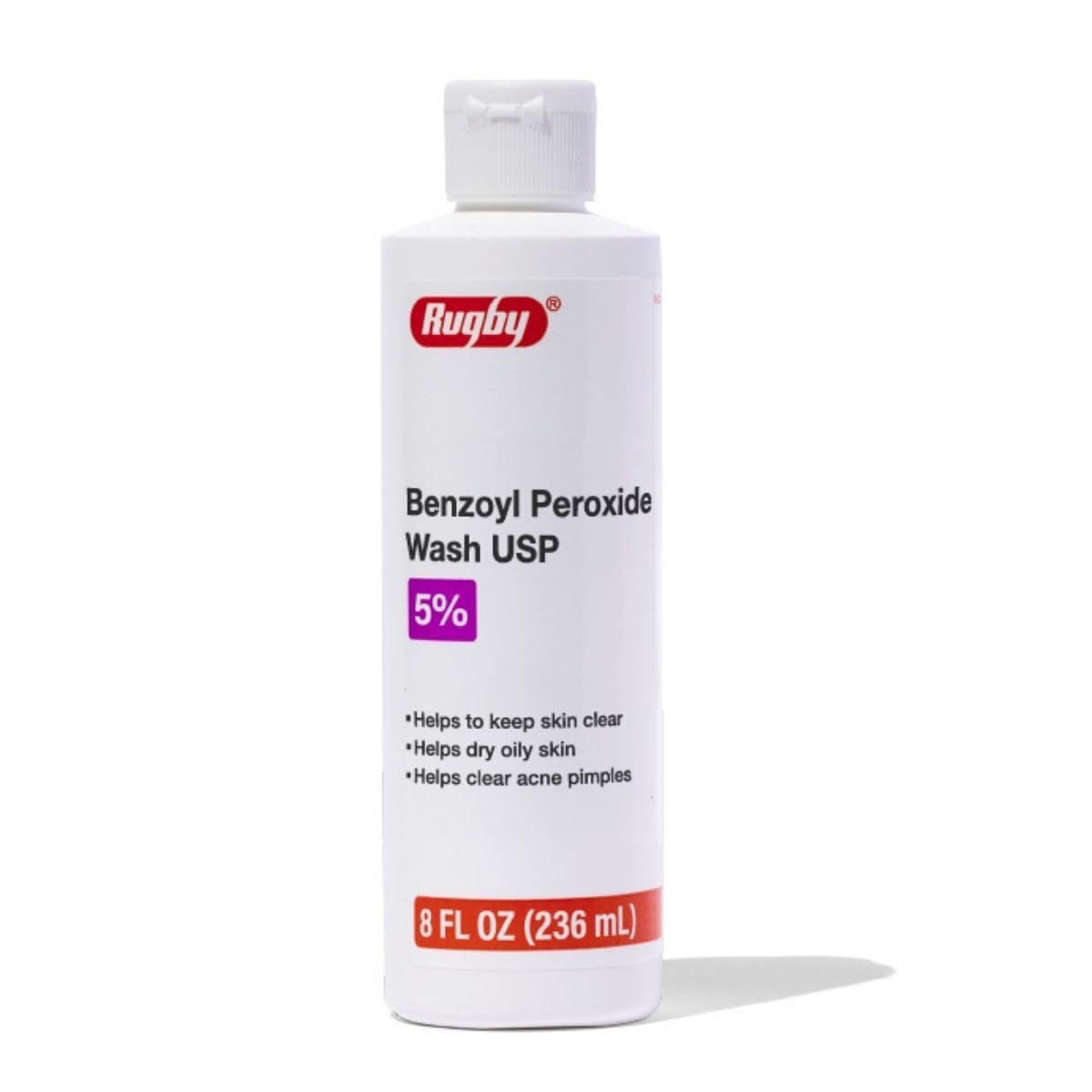 RUGBY LABORATORIES front bottle view showing product for acne cleansing