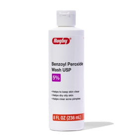 RUGBY LABORATORIES front bottle view showing product for acne cleansing