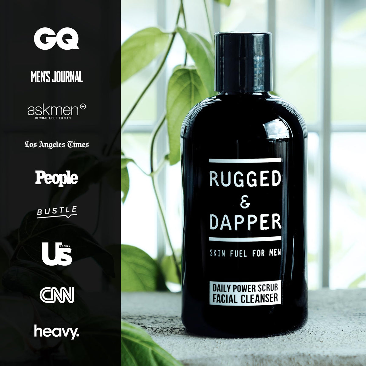 RUGGED & DAPPER cleaning under beard to reduce ingrown hairs and soften hair