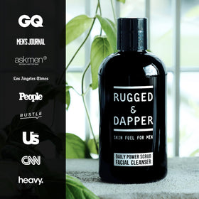 RUGGED & DAPPER cleaning under beard to reduce ingrown hairs and soften hair