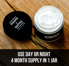 RUGGED & DAPPER recyclable box detail highlighting eco-friendly packaging benefits