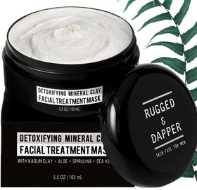 RUGGED & DAPPER front jar view showing clean packaging and clear benefits