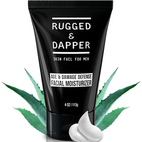 RUGGED & DAPPER front packaging showing clean unscented moisturizer benefits