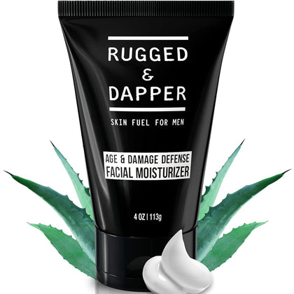 RUGGED & DAPPER front packaging showing clean unscented moisturizer benefits