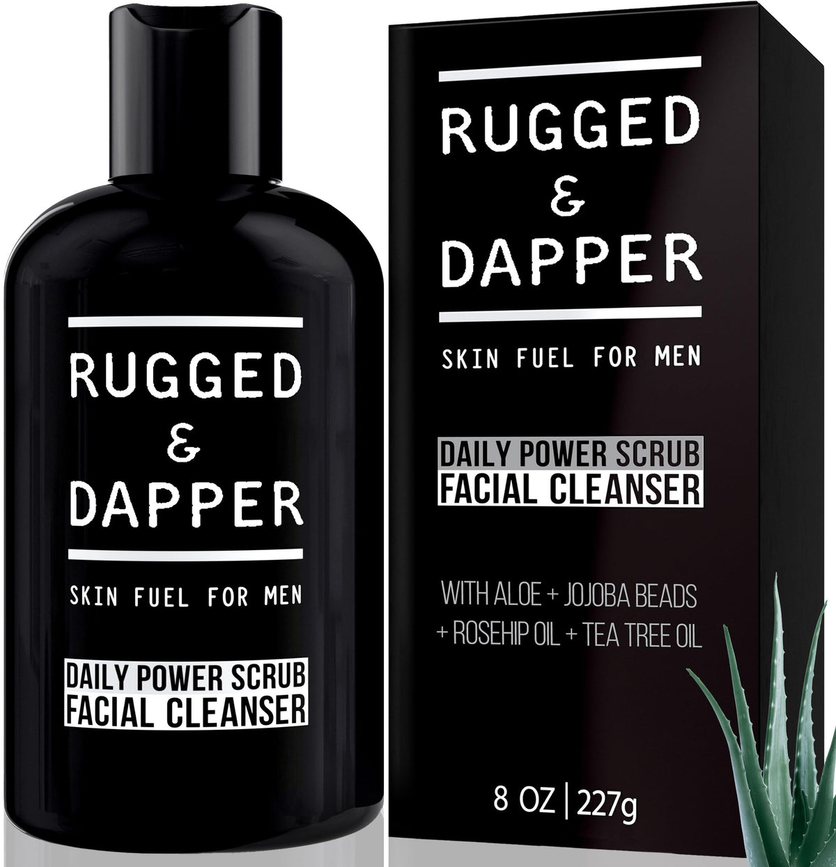 RUGGED & DAPPER front packaging showing clean design and brand benefits