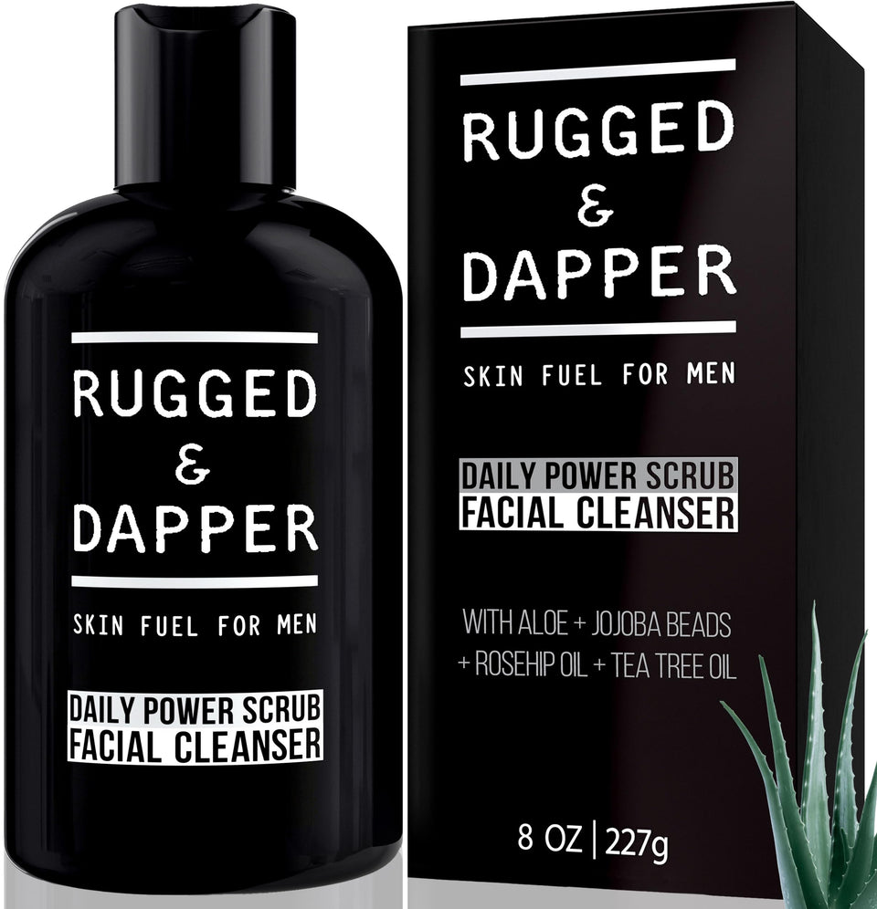 RUGGED & DAPPER front packaging showing clean design and brand benefits