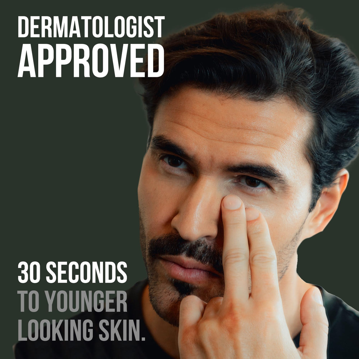 RUGGED & DAPPER hyaluronic acid focus with droplet, boosts under-eye moisture