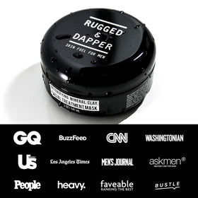 RUGGED & DAPPER kaolin clay in bowl emphasizing natural detoxifying ingredient