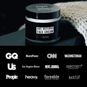 RUGGED & DAPPER cream on nightstand illustrating bedtime use for overnight nourishment