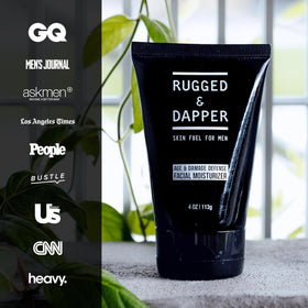 RUGGED & DAPPER 4oz size comparison showing compact travel-friendly container