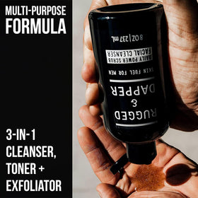 RUGGED & DAPPER close-up texture showing gentle exfoliant particles and smoothness