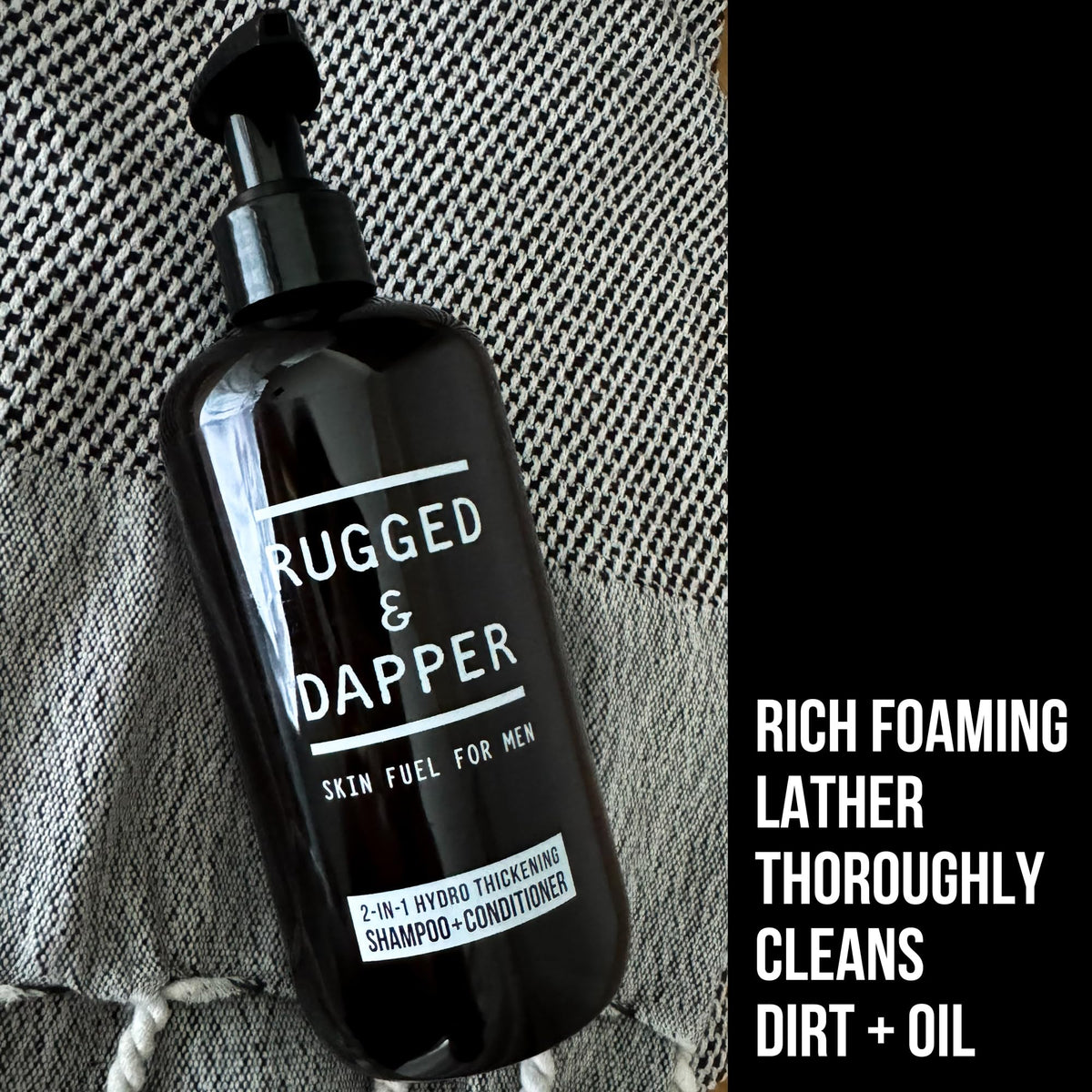 RUGGED & DAPPER argan oil droplet image showing nourishing ingredient benefit