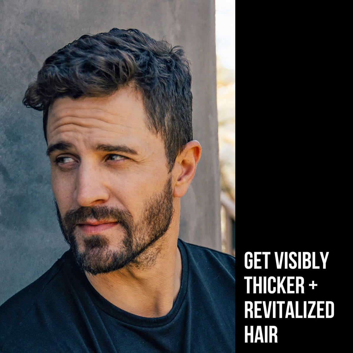 RUGGED & DAPPER close-up label highlighting biotin and ingredient clarity