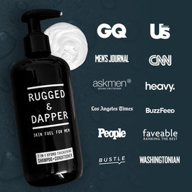 RUGGED & DAPPER creamy foam lather demonstrating effective cleansing