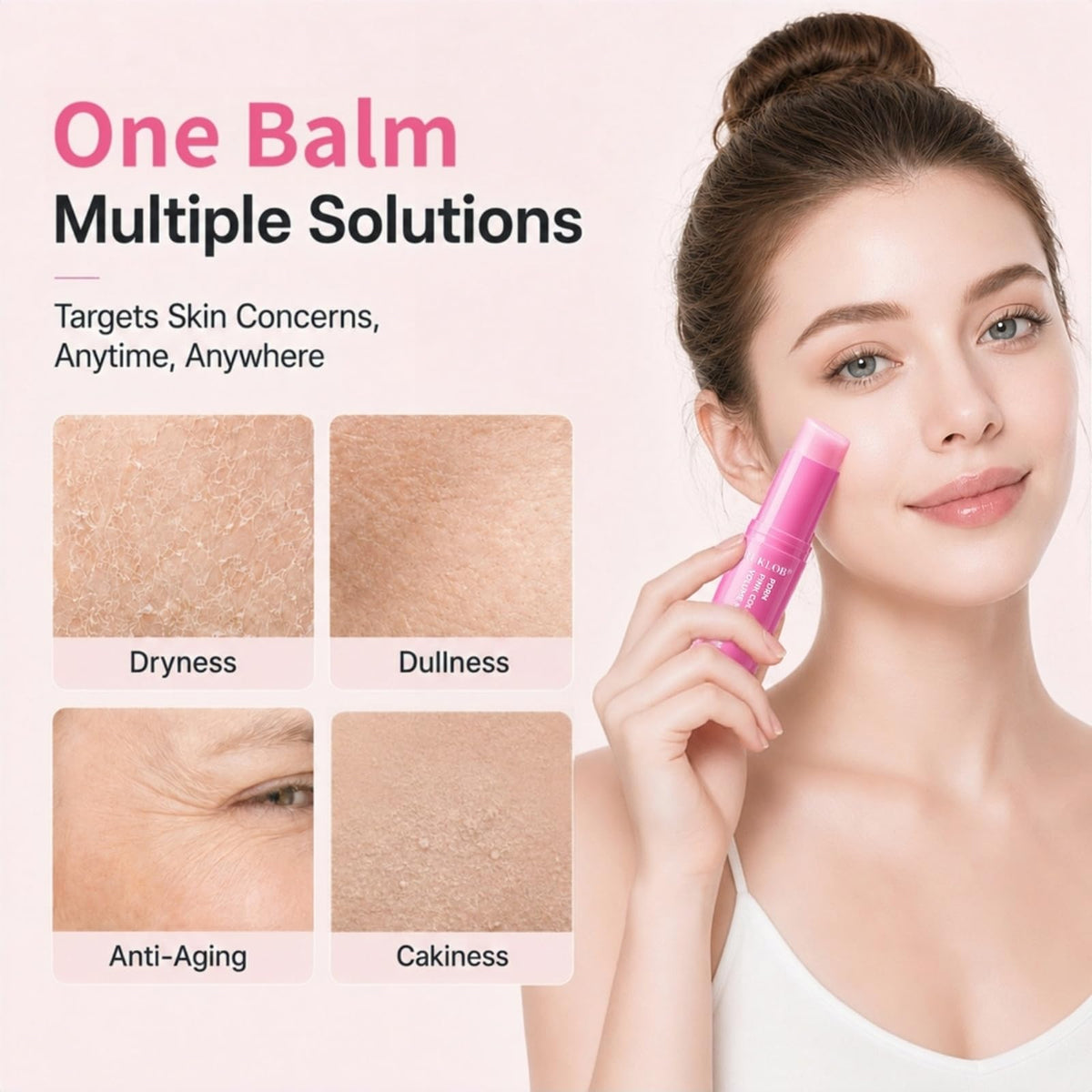ruklob applying balm under eye for plumping and instant radiance boost