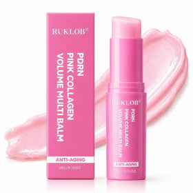 ruklob front packaging showing compact multi balm stick for targeted hydration