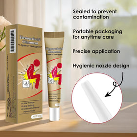 Rulinal application demonstration on hand illustrating easy topical use and immediate cooling benefit