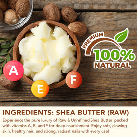 Rulviou open jar showing creamy raw shea texture and easy blending