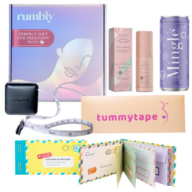 Rumbly front packaging box shown unopened, perfect gift presentation